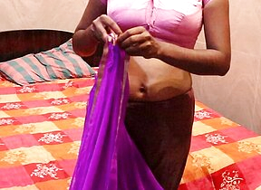 INDIAN TAMIL BEST Xrated GIRL  WEAR THA SAREE