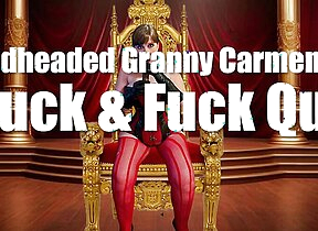 Redheaded Granny Carmen  GILF Suck amp Be