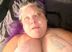 BBW Grandma with big tits in Hardcore Double